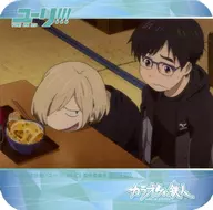 Katsuo 勇利 & Yuri Plisetsky Original Coaster "YURI!!! ON ICE x Karaoke no Tetsujin" Collaboration Menu Order Special