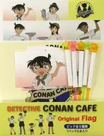 Full-Size Character Flags (5-piece Set) "CASE CLOSED Cafe 2017"