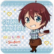 Shinoda Hajime coaster "NEW GAME!! ×SWEETS PARADISE" collaboration menu order special