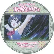 Yoshiko Tsushima's original coaster "Love Live! Sunshine! Everyone's Relaxing Festival Cafe" drink order bonus