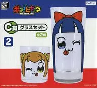 Popuko & Pipimi (Wink) Glass Set "Minna no KUJI POP TEAM EPIC" C Award