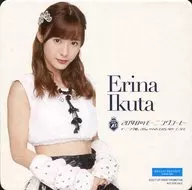 Erina Ikuta (Morning Musume.' 17) / White x Black costume original coaster "20th Morning Coffee ~ Morning Musume 20th Anniversary Cafe ~" special drink order bonus