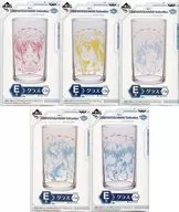 5 kinds set glass "Ichiban KUJI Magical Girl Lyrical NANOHA Reflection" E Prize