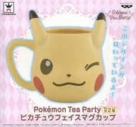 ピカチュウ(口閉じ) Pokemon Tea Party ピカチュウフェイスマグカップ 「ポケットモンスター サン＆ムーン」