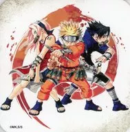 Uzumaki Uzumaki Naruto & Uchiwa Sasuke & Sakura "NARUTO - Uzumaki Uzumaki Naruto - Art Coaster" 50th anniversary Weekly Shonen Jump Exhibition Vol. 3 Goods