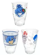 All 3 kinds set glass Mini Character Irarete Shounzu "Ichiban KUJI Re:ZeRo Starting Life in Another World - Summer! Sea! Summons a Different World! -" E Prize