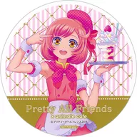 彩瀬なる コースター 「プリティーオールフレンズ×animatecafe」 ドリンク注文特典
