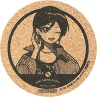 MEIKO Cork Coaster "Hatsune Miku x Ani ON STATION MUSIC CAFE 2nd" drink order bonus