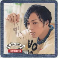 蒼井翔太(白衣装/眼鏡持ち) 撮り下ろしデザインコースター 「蒼井翔太×JOYSOUND」 直営店コラボキャンペーン2019