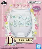 Design B (Green) Glass 「 Ichiban KUJI Rilakkuma 『 Ohanabatake no Chiisana Usagi 』 Theme 」 D Award