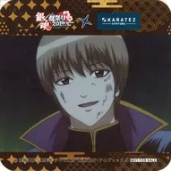 Okita Sogo original coaster "GINTAMA Silver Festival 2019 (tentative) × Karaoke no Tetsujin" collaboration menu order bonus