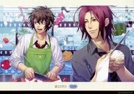 藤堂平助＆原田左之助 A3紙製ランチョンマット 「薄桜鬼SSL ～sweet school life～×otomate garden」 第一弾入場特典