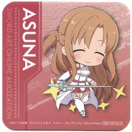 Asna (SD / Regular Clothes) Coaster "Sega Collaboration Cafe SWORD ART ONLINE Alicization 2nd Edition" drink order bonus