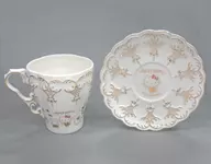 Gathering (Pink) 45th Aniversary Tea Cup & Saucer "Hello Kitty"