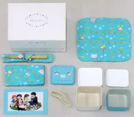 Lucky box light blue : Kawamoto family's noise meow lunch box set "March comes in like a lion" limited to Village Vanguard