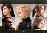 Gathering (face) Paper Luncheon Mat "FINAL FANTASY VII Remake ×SQUARE ENIX CAFE×ARTNIA" ARTNIA limited food order bonus