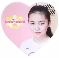 Aya Masuda's Original Heart-shaped Coaster (Daijoubu ver.) "Girls2 Cafe ~ チュワパネ! ~" menu order bonus
