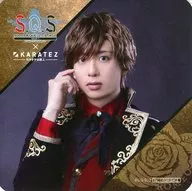 Ken'ya Nakao (Eiji 堀宮) original coaster "2.5 Dimensional Dance Live 『 SQ 』 Stage 『 S. Q. S 』 Solids & QUlL on STAGE Episode 3 『 ROMEO-in the darkness - 』 x Karaoke no Tetsujin" collaboration drink order bonus