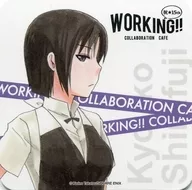 白藤杏子 オリジナルコースター 「WORKING!!カフェ in アニぱらカフェ」 メニュー注文特典
