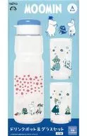 Aセット(花)ドリンクポット＆グラスセット 「ムーミン」