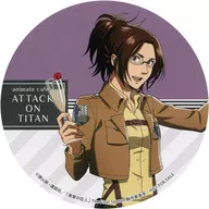 Hanji Zoe (Isshin) Coaster "Attack on Titan The Final Season×animatecafe" menu order bonus
