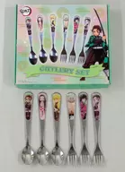 Gathering (Box Green) Cutlery Set (3 Spoons, 3 Forks) "Demon Slayer: Kimetsu no Yaiba"