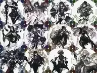 Conjunto original de 12 tipos de posavasos "SINoALICE - Sino-Alice - ×SQUARE ENIX CAFE Maldición 4 th Anniversary Sino-Alice Live Funeral" Privilegio de pedido de bebidas