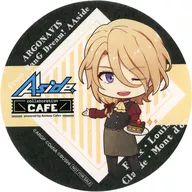 FELIX (Felix Louis-Claude Mondor) original coaster "Argonavis from bAng Dream! AAside×SWEETS PARADISE" collaboration drink order privilege