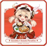 Clay (Collaboration Costume) Isshin Character Coaster "Genshin ×SWEETS PARADISE - Soyokaze no Kyoen -" Collaboration Food & Dessert Menu Order Privilege