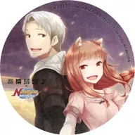 Holo & Lawrence (Left) Coaster 「 Yuya Wolf and Spice Ryotei ×NewType Shinjuku Branch Office 」 Menu Special