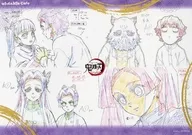 柱合会議・蝶屋敷編(集合/7人) 紙製ランチョンマット 「鬼滅の刃×ufotable Cafe 竈門炭治郎 立志編 特別編集版放送記念コラボレーションカフェ」 フード・デザート注文特典