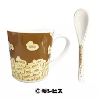 Brown Spoon Mug "Tabeko Doubutsu"