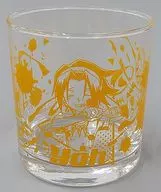 "Taito KUJI Honpo SHAMANKING Splash Art" E-prize, a rock glass with Asagura leaves painted on it.