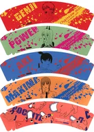 5-Variety Set Paper Drink Sleeve "Chainsaw Man ×animatecafe" Animate Cafe Ikebukuro No. 4 Limited Menu Order Privilege