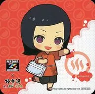 El personaje principal (Persona 2: Eternal Punishment / Mini Character) hizo una montaña rusa original "25 th Anniversary of Personality Series × Gokurakuyu RAKU SPA Realty and Bath". Menú de colaboración Privilegio especial de pedido