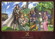 Gathering (7 people) Original Luncheon Mat "DRAGON QUEST X Online 10th ANNIVERSARY CAFE" Collaboration Food Order Special, Second Half SQUARE ENIX CAFE Limited