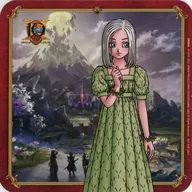 イルーシャ original coaster "DRAGON QUEST X Online 10th ANNIVERSARY CAFE" drink menu order special ARTNIA limited