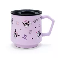 Stainless Steel Mug Cup with Chrome-covered Cover "Sanrio Character Connectors"