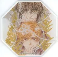 Sugiura Shiho Illustrated Acrílico Coaster "Sugiura Shiho Art Collection Silver Sounds Flowering jardín de la luna Flame in Yonomori and Snow" bruto Studio Special