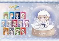 Iceland paper luncheon mat "Hetalia World ★ Stars×AMOCAFE Ikebukuro Store 2nd" collaboration food sweets order bonus