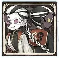 Impermanencia en blanco y negro "Identity V 5 th Personality Fantasy series trading acrílico coaster Vol. 1"