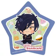Candlestick cutter Mitsutada's Original Coaster "Wangpac! Sword Ranmai CAFE 3rd" Target Menu Order Bonus