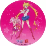Sailor Moon & Sailor Chibi Moon "Pretty Guardian Sailor Moon × Chocola BB Joma Original Clear Coaster" FamilyMart Original Clear Coaster Present Campaign