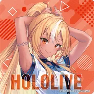 Shiranui Flare (Same Size) novelty Coaster "Virtual YouTuber Hololive ×GiGO Campaign" Hololive baked / drink with novelty order privilege