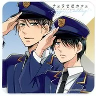 Kiyoshi Adachi & Yuichi Kurosawa (police officer) original coaster "Cherry Maho Cafe ~ Happy Wedding! ~ where you can become a magician if you are a until 30" first half period menu order bonus