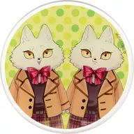 ヒューゴ＆シャイア(ドット) アクリルコースター 「レムナント -獣人オメガバース-×Gratte animatecafe」 ドリンクメニュー有償特典