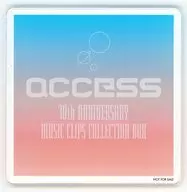 access オリジナルアクリルコースター 「Blu-ray 30th ANNIVERSARY MUSIC CLIPS COLLECTION BOX」 楽天ブックス購入特典