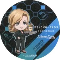 Hanajo Frederika's original coaster "Theater version PSYCHO-PASS Psycho-Pass PROVIDENCE×Animax Cafe +" collaboration menu order bonus