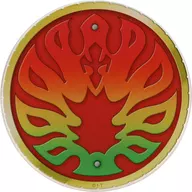 Pavo real Eternity Acrílico Coaster "Movie Kamen Rider OOO : 10 th Revival Core Medal" Original Popcorn Bag Purchase benefits