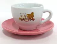 リラックマ＆コリラックマ＆キイロイトリ(ピンク) カップ＆ソーサー 「リラックマ」 リラックマカフェシリーズ